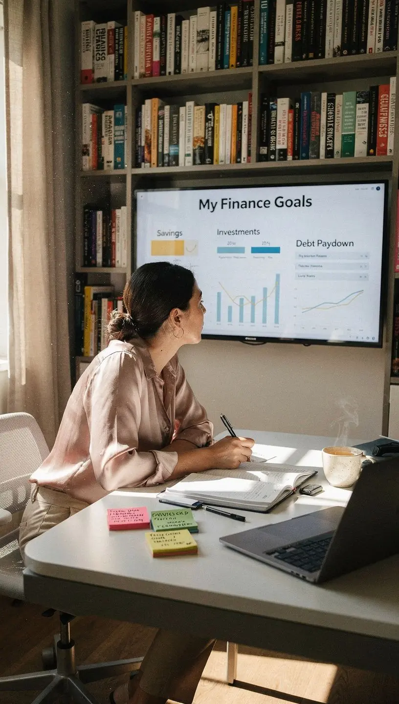 Családi pénzügyi tervezőfüzet, benne bevételi és kiadási oszlopokkal, rendezett asztalon.